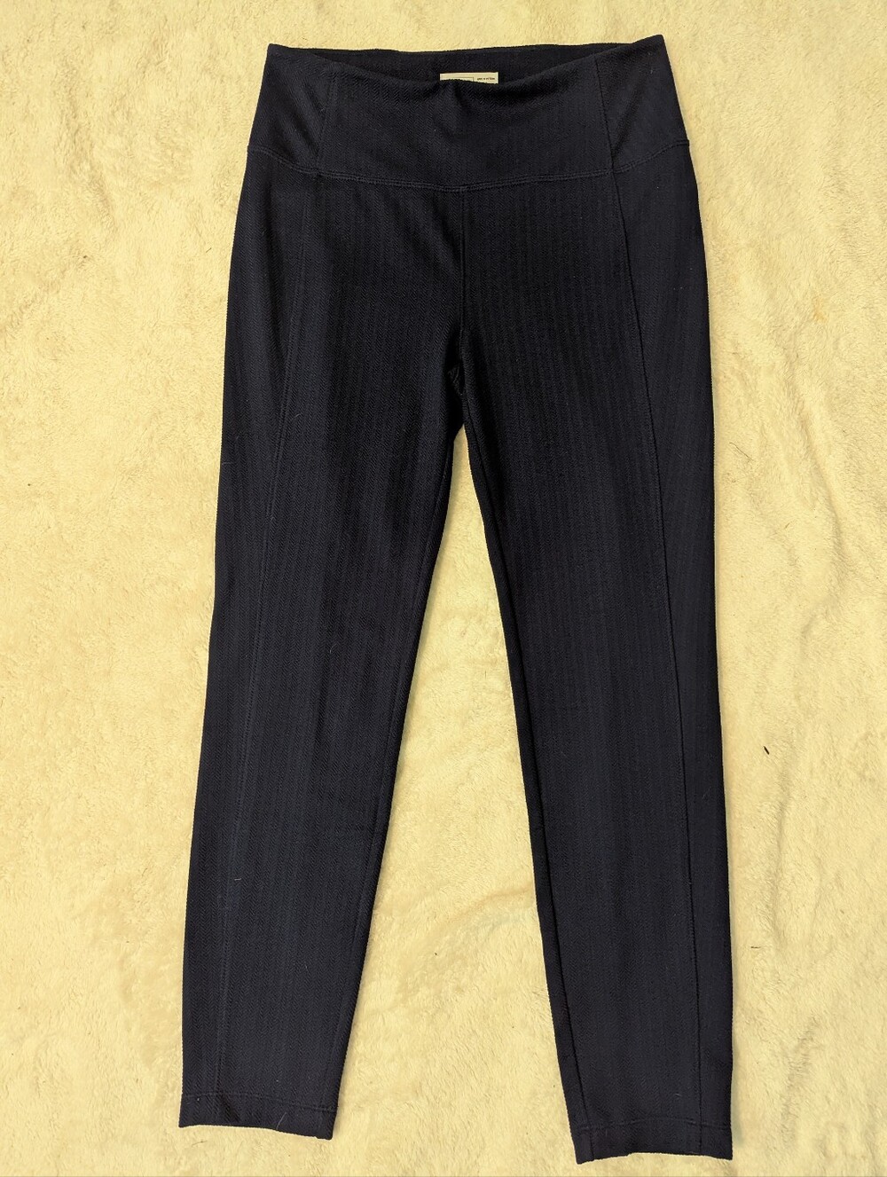 Spring & Mercer Navy Blue Textured Pants Medium NEW!